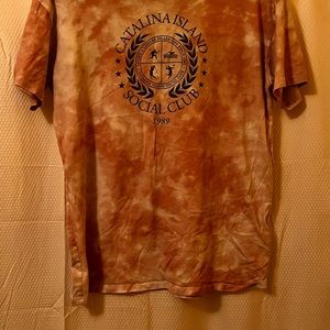 Pink and white tie-dye shirt from Hollister